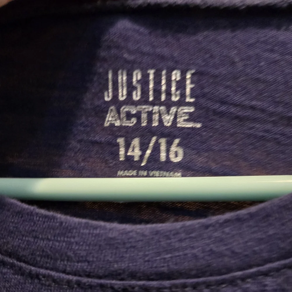 Justice Kids Navy and White Sequin Graphic Tee - Picture 7 of 10